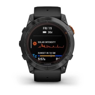 Garmin Fenix 7x Pro Solar Slate Gri - Siyah Kayış 2