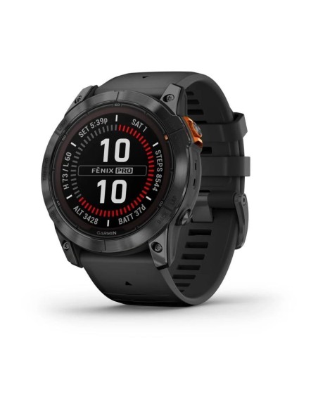 Garmin Fenix 7x Pro Solar Slate Gri - Siyah Kayış