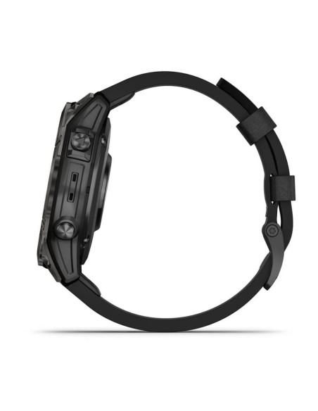 Garmin Epix Pro Gen2 Sapphire Karbon Gri DLC Titanyum Siyah Deri Kayış