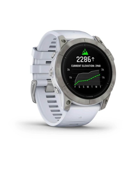 Garmin Epix Pro X Gen2 Sapphire Titanyum Beyaz Kayış