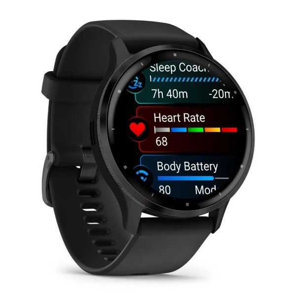 Garmin Venu 3 Slate | Siyah Kayışlı