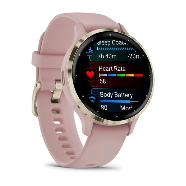 Garmin Venu 3S Soft Gold | Pembe Kayışlı
