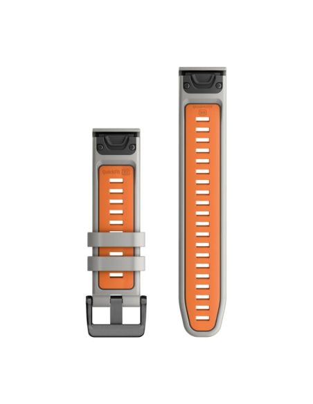 Garmin Quickfit 22 mm Yedek Kayış - Gri Turuncu