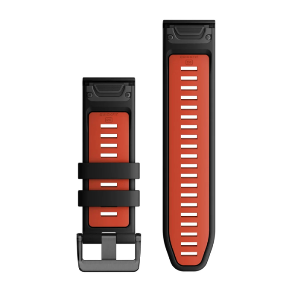 Garmin Quickfit 26 mm Yedek Kayış - Siyah Kırmızı