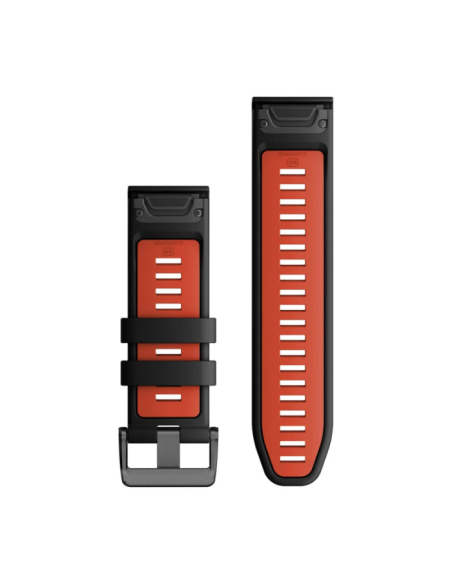 Garmin Quickfit 26 mm Yedek Kayış - Siyah Kırmızı