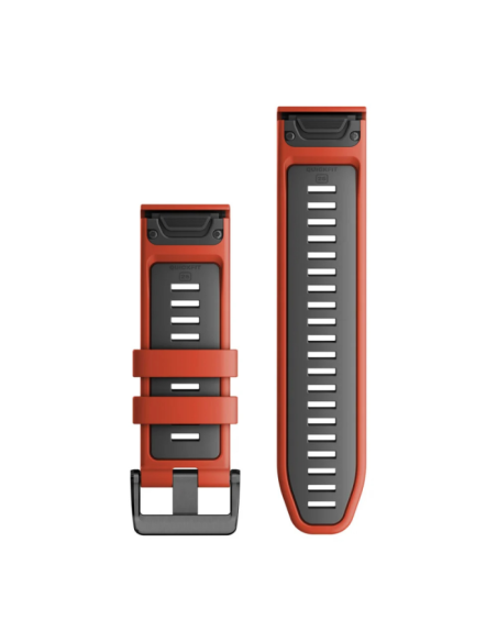 Garmin Quickfit 26 mm Yedek Kayış - Flame Red Graphite