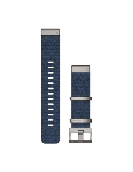Garmin Quickfit 22 mm MARQ Yedek Kayış Siyah - Jacquard Desenli Indigo