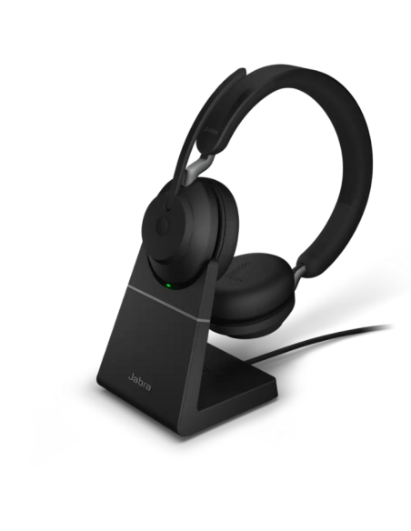 Jabra Evolve2 55 Duo Link380a Ms Şarz Standlı Kablosuz Kulak Üstü Kulaklık