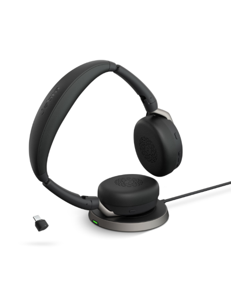 Jabra Evolve2 65 Flex Duo USB-C MS Kablosuz Şarjlı Kulak Üstü Kulaklık