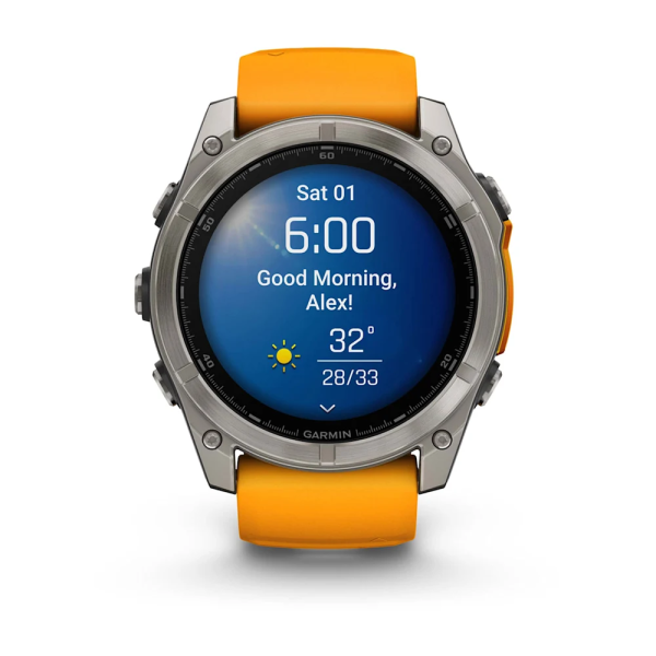 Garmin Fenix 8 – 51 mm AMOLED Sapphire Titanyum...