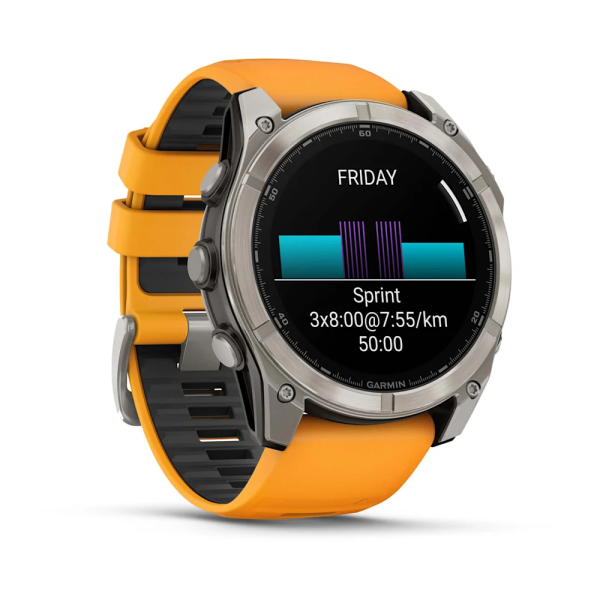 Garmin Fenix 8 – 51 mm AMOLED Sapphire Titanyum...