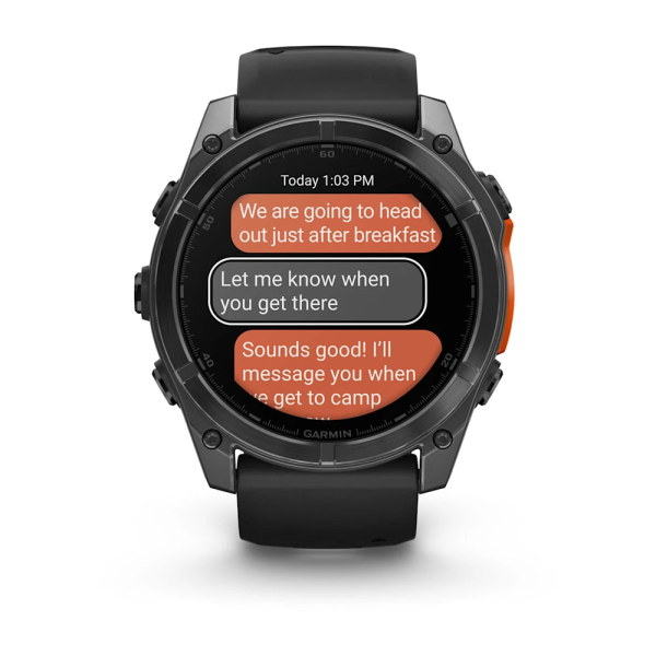 Garmin Fenix 8 – 51 mm AMOLED Slate Gri, Siyah...