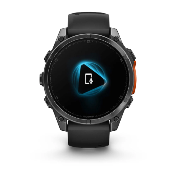 Garmin Fenix 8 – 47 mm AMOLED Siyah/Gri Kayışlı