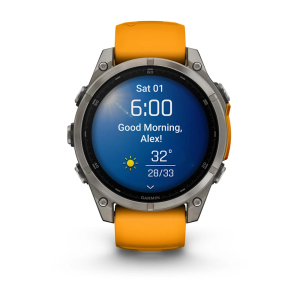 Garmin Fenix 8 – 47 mm AMOLED Sapphire Titanyum...