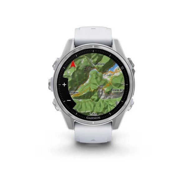 Garmin Fenix 8 - 43 mm AMOLED Gümüş Beyaz Taşlı...