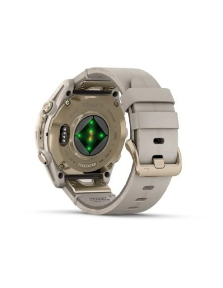 Garmin Fenix 8 - 43 mm AMOLED Sapphire Soft Gold ve Kireçtaşı Deri Kayışlı