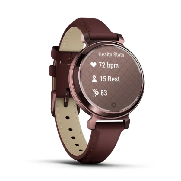 Garmin Lily 2 Koyu Bronz Deri Kayışlı