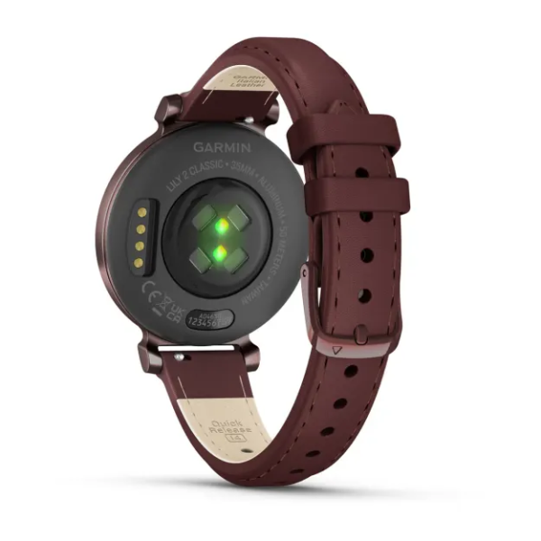 Garmin Lily 2 Koyu Bronz Deri Kayışlı