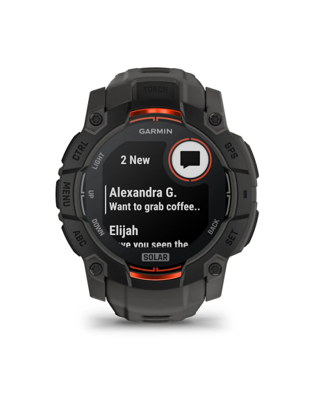 Garmin Instinct 3 – 50 mm, Solar Kömür Siyahı