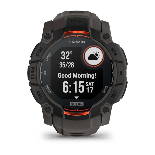 Garmin Instinct 3 – 50 mm, Solar Kömür Siyahı