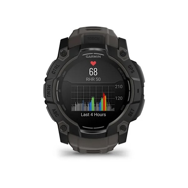 Garmin Instinct 3 – 50 mm AMOLED Kömür Siyahı
