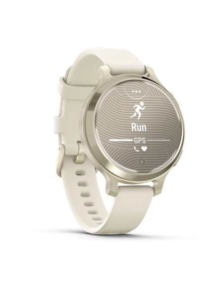 Garmin Lily 2 Active Lunar Gold Kemik Silikon Kayışlı
