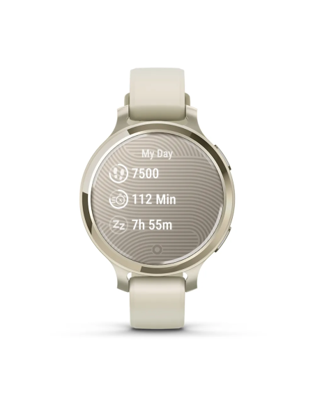 Garmin Lily 2 Active Lunar Gold Kemik Silikon Kayışlı