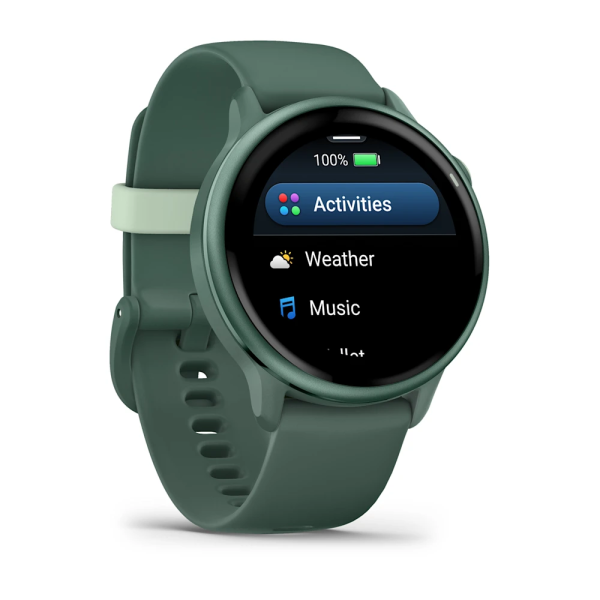 Garmin Vivoactive 6 Metalik Jasper Yeşili