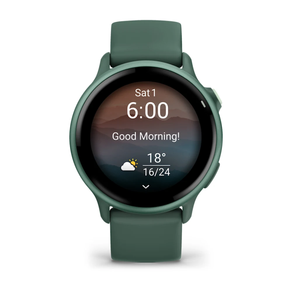 Garmin Vivoactive 6 Metalik Jasper Yeşili