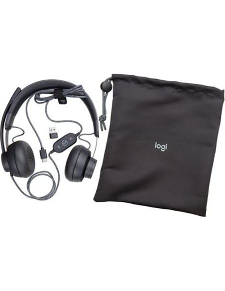 Logitech Zone Kablolu Microsoft Teams Kulak Üstü Kulaklık Siyah- 981-000870