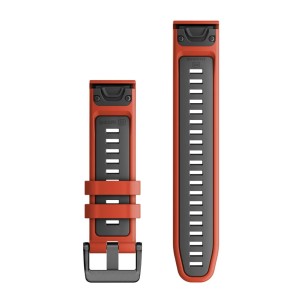 Garmin QuickFit 22 mm Yedek Kayış Kırmızı | Graphite 2