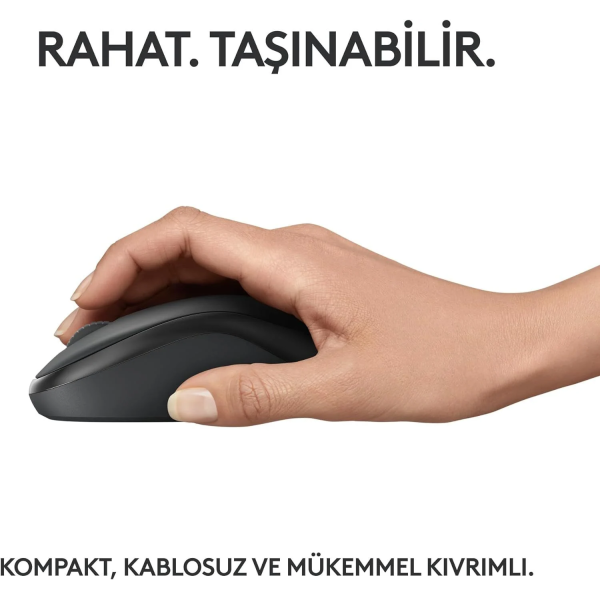 Logitech M240 Kablosuz Sessiz Mouse - Siyah