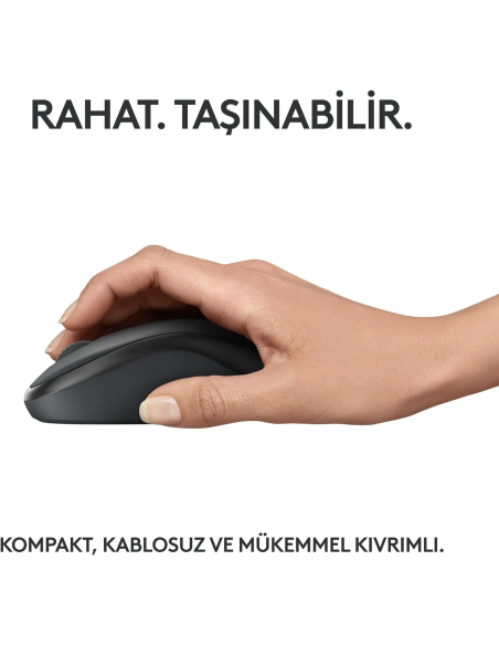 Logitech M240 Kablosuz Sessiz Mouse - Siyah