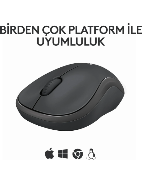 Logitech M240 Kablosuz Sessiz Mouse - Siyah