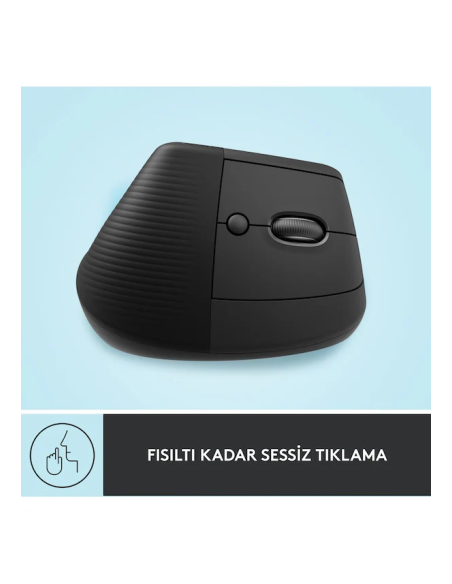 Logitech Lift Vertical Ergonomik Kurumsal Mouse - Siyah