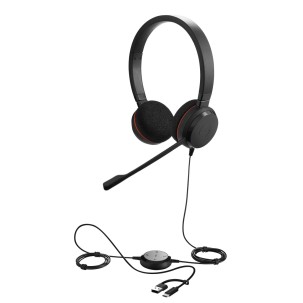 Jabra Evolve 20 Duo USB-C/A MS Mikrofonlu Kulak Üstü...