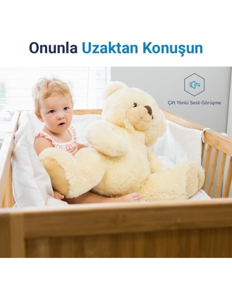Hybrone Flex HY-CW3012-F Bebek Gece Görüşlü Wi-Fi Güvenlik Kamerası