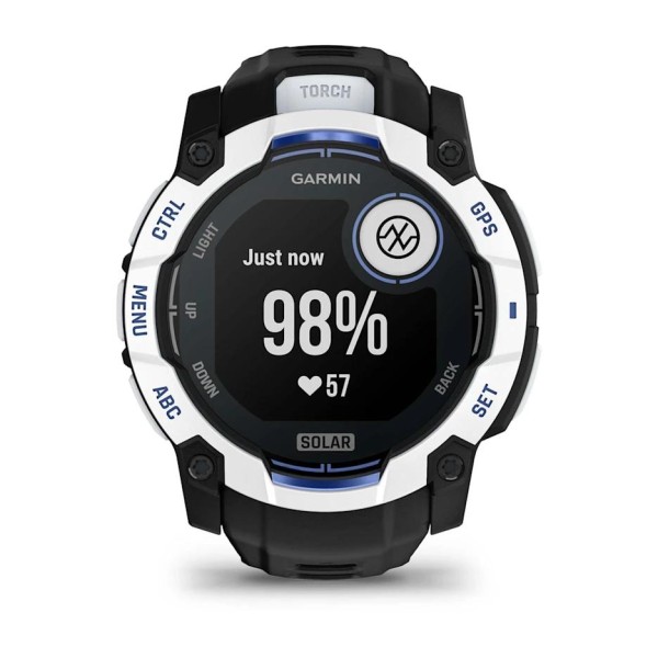 Garmin Instinct 3 – 50 mm Solar Siyah Beyaz