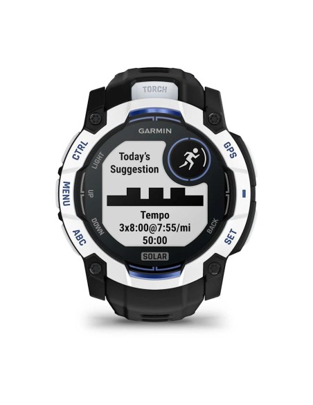 Garmin Instinct 3 – 50 mm Solar Siyah Beyaz