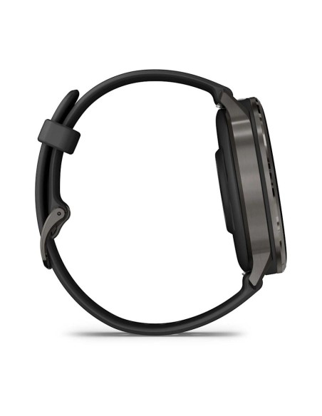 Garmin Venu 4 - 45 mm Siyah Silikon Kayışlı