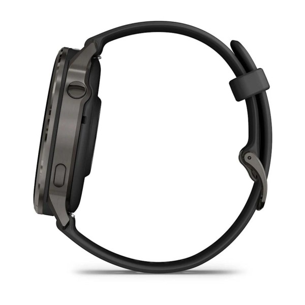 Garmin Venu 4 - 45 mm Siyah Silikon Kayışlı