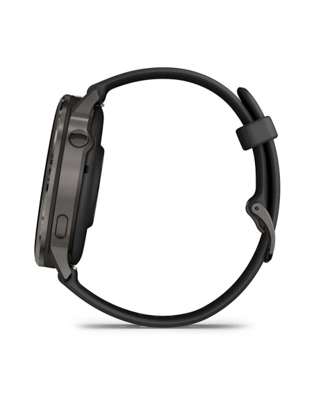 Garmin Venu 4 - 45 mm Siyah Silikon Kayışlı