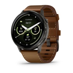 Garmin Venu 4 - 45 mm Kahverengi Deri Kayışlı