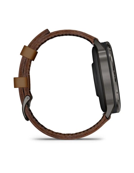 Garmin Venu 4 - 45 mm Kahverengi Deri Kayışlı