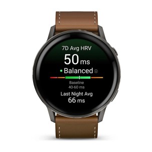 Garmin Venu 4 - 45 mm Kahverengi Deri Kayışlı 2