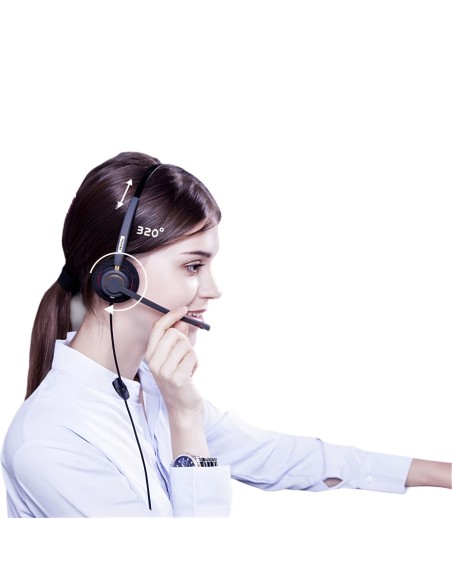 Inbertec UB805 DM Mikrofonlu Çağrı Merkezi Kulaklığı