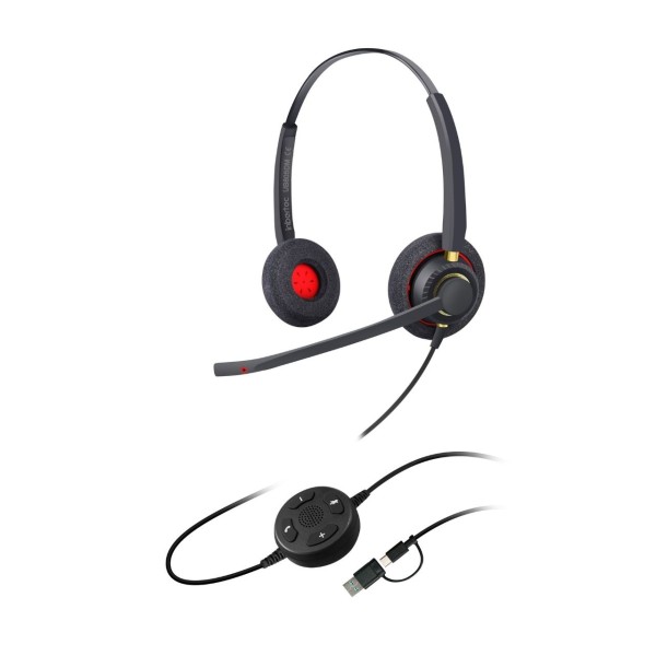 Inbertec UB805DM Duo Çağrı Merkezi Kulaklığı