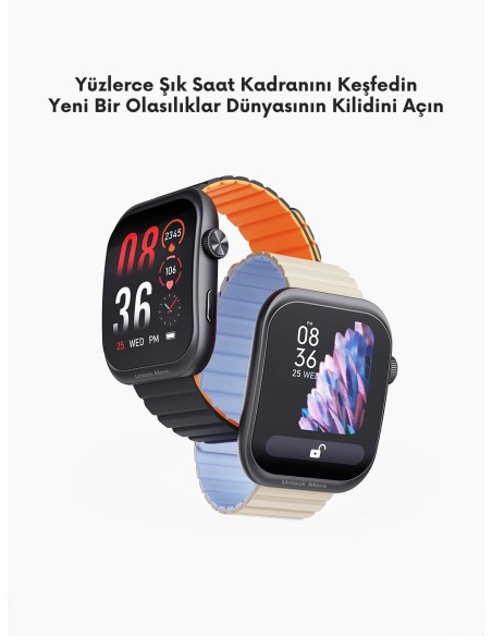 AUKEY SW-1U 1 Ultra Silikon Kayışlı Akıllı Saat