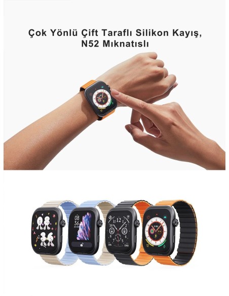 AUKEY SW-1U 1 Ultra Silikon Kayışlı Akıllı Saat