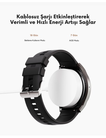 AUKEY SW-2U 2 Ultra Deri Kayış Akıllı Saat